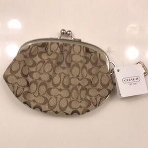 Coach Tan Coin Purse